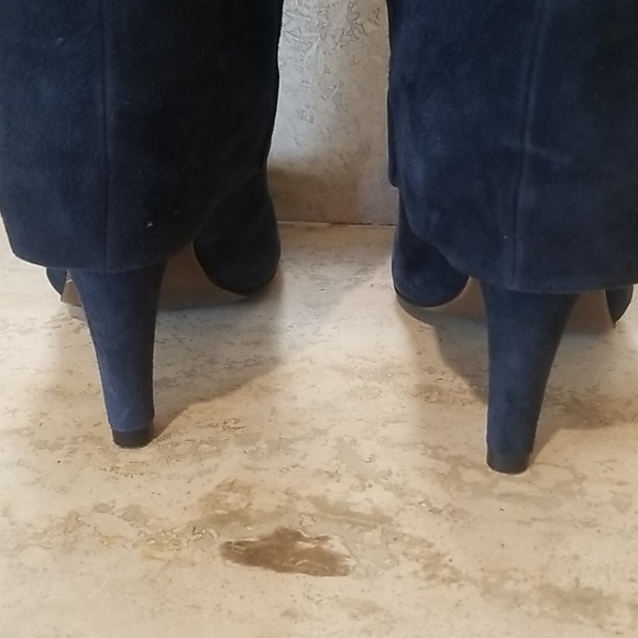 ASH knee length navy boots. - Picture 4 of 12